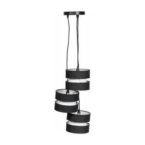 Lampe de plafond noire 36x33x100h | 4000K | lumière neutre