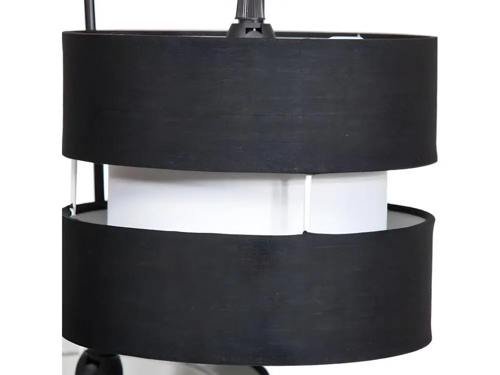 Lampe de plafond noire 36x33x100h | 4000K | lumière neutre