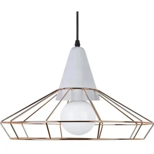 Lampe de plafond de style ancien - Lampe suspendue en métal et béton - Giotto Doré