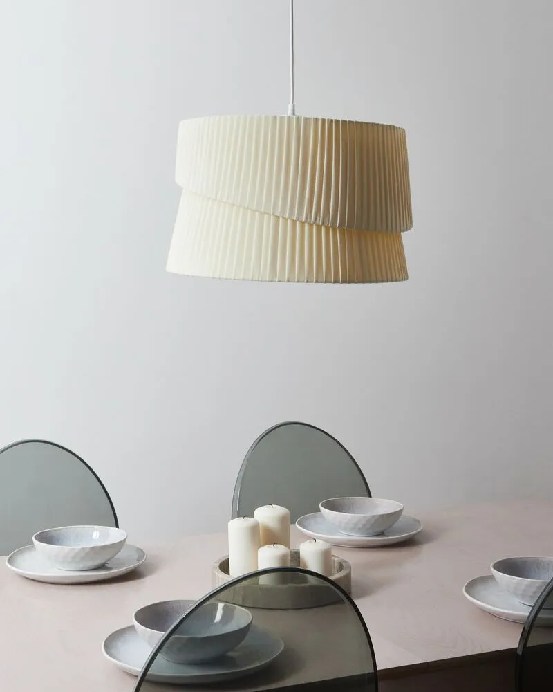 Lampe suspendue écru BIRIM pour entrée et couloir