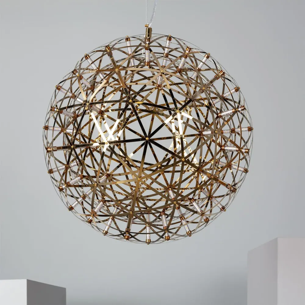Lampe suspendue en métal avec LED, modèle Gloria 37 watts (Carré 30x30cm)