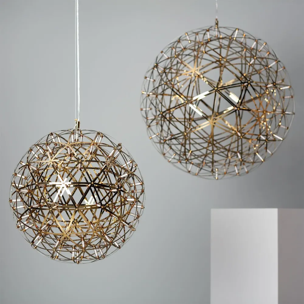 Lampe suspendue en métal avec LED, modèle Gloria 37 watts (Carré 30x30cm)
