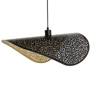 Lampe suspendue en métal noir MAHI - Installation Facile