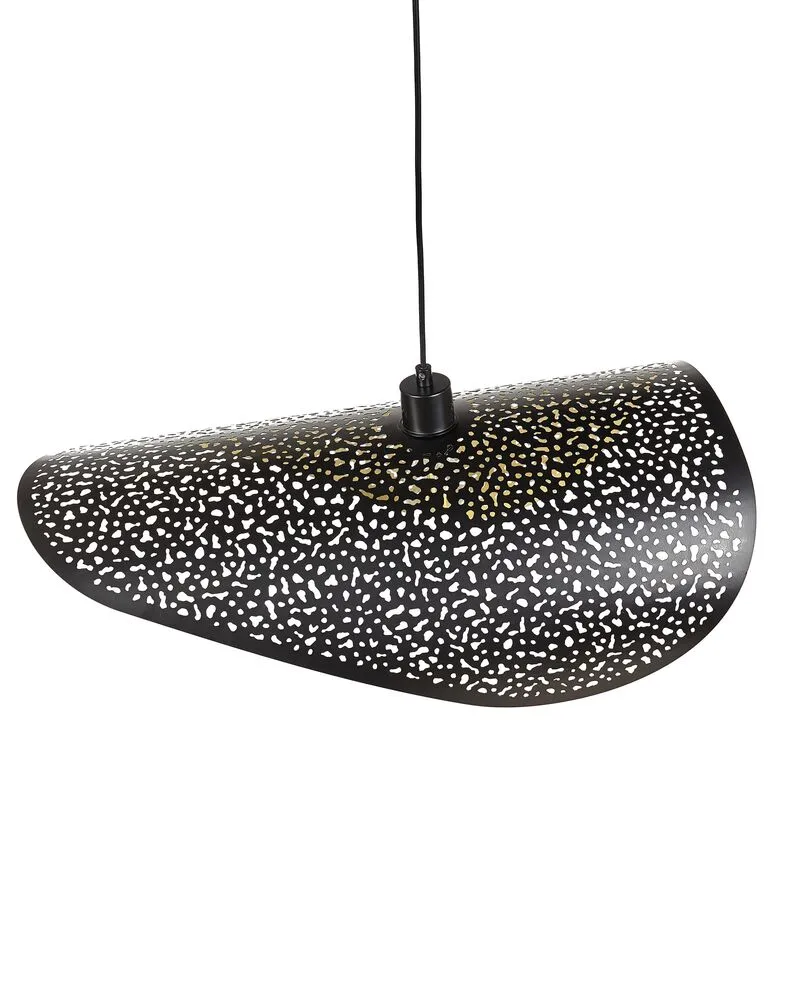 Lampe suspendue en métal noir MAHI - Installation Facile