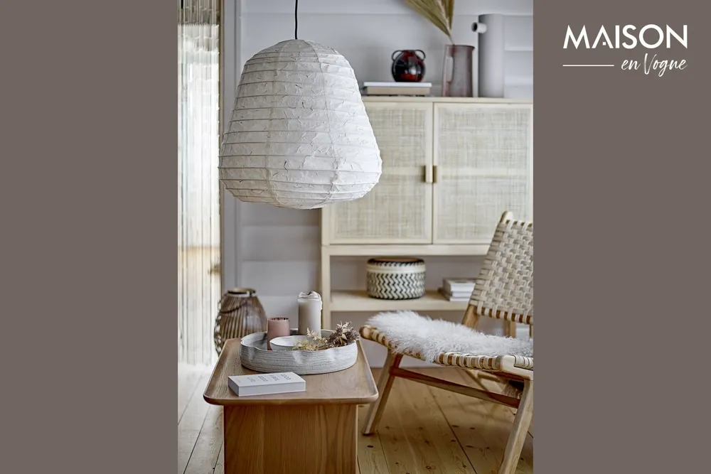 Lampe suspendue en papier Leena Bloomingville - 52cm