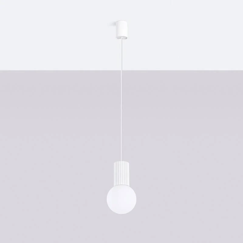 Lampe suspendue SOLLUX Halo avec éclairage LED et électronique spécifique. Sans outil d'installation