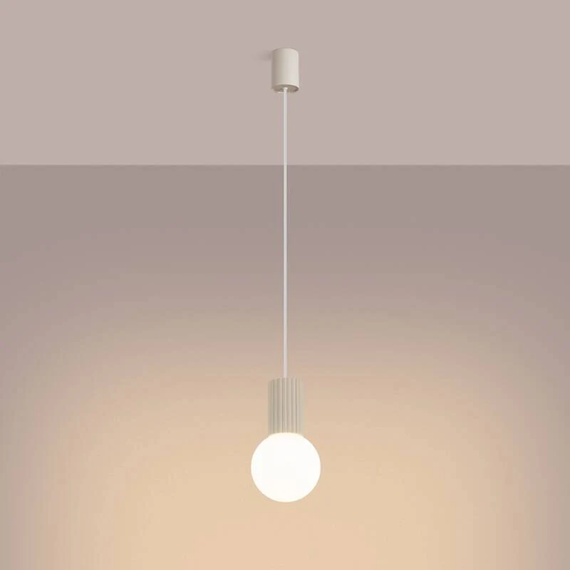 Lampe suspendue SOLLUX Halo avec éclairage LED et électronique spécifique. Sans outil d'installation