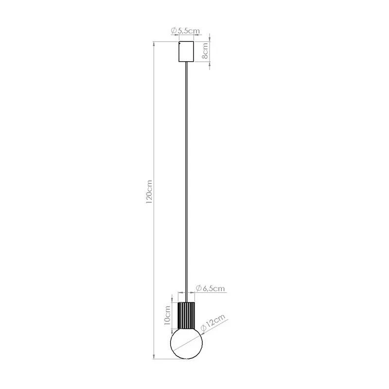 Lampe suspendue SOLLUX Halo avec éclairage LED et électronique spécifique. Sans outil d'installation