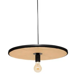 Lampe suspendue, suspension luminaire en métal noir - Diamètre 44 cm (Carré 30x30cm)
