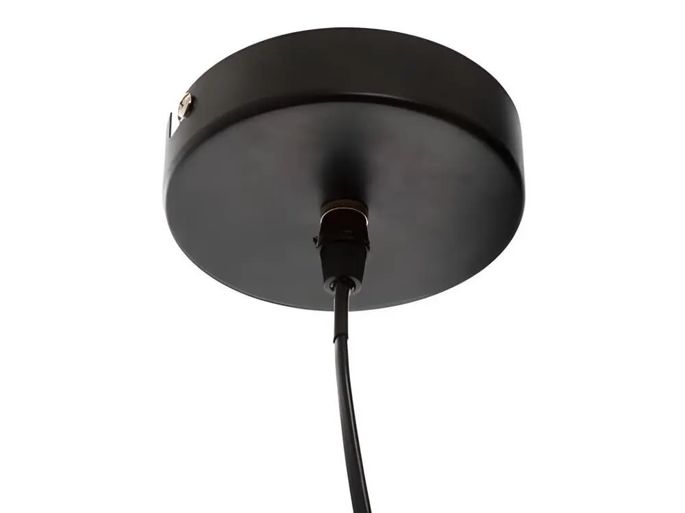 Lampe suspendue, suspension luminaire en métal noir - Diamètre 44 cm (Carré 30x30cm)