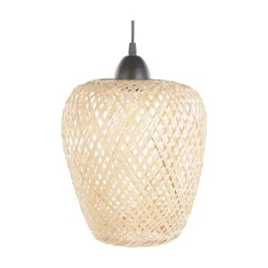 Lampe suspension en bambou manifeste BOMU Design minimaliste