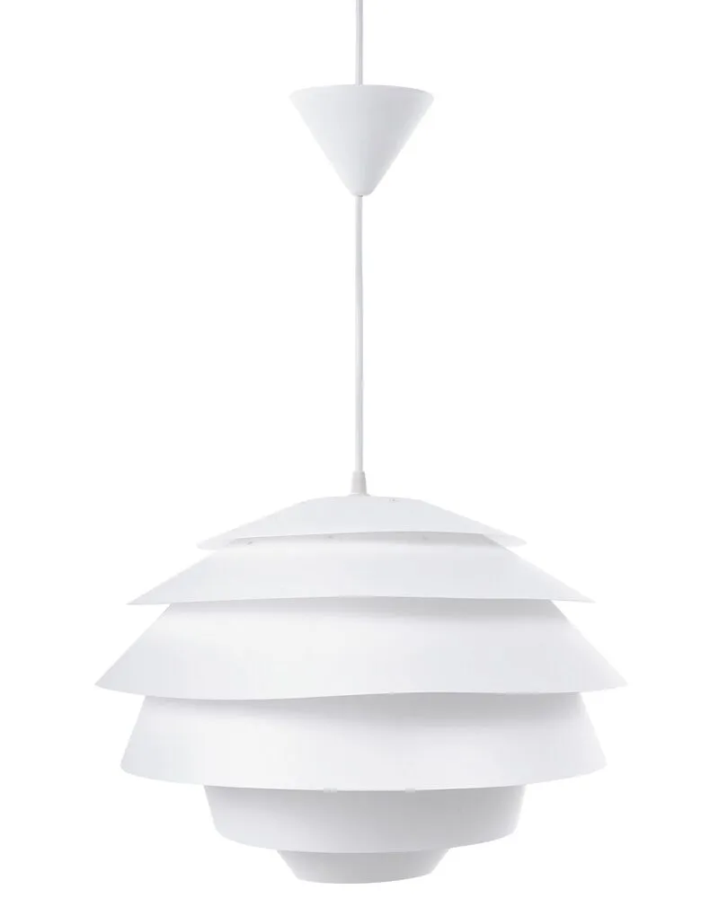 Lampe suspension blanc CONGO en acrylique dépoli