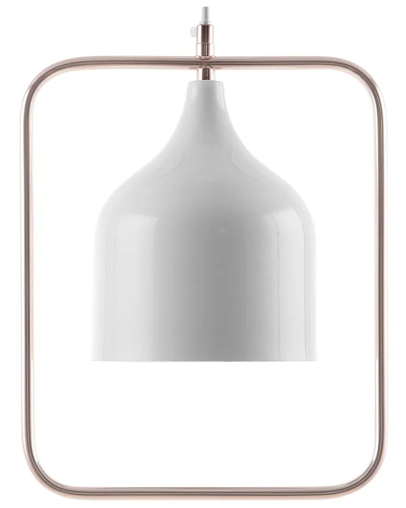Lampe suspension blanc MAVONE avec diffuseur opale