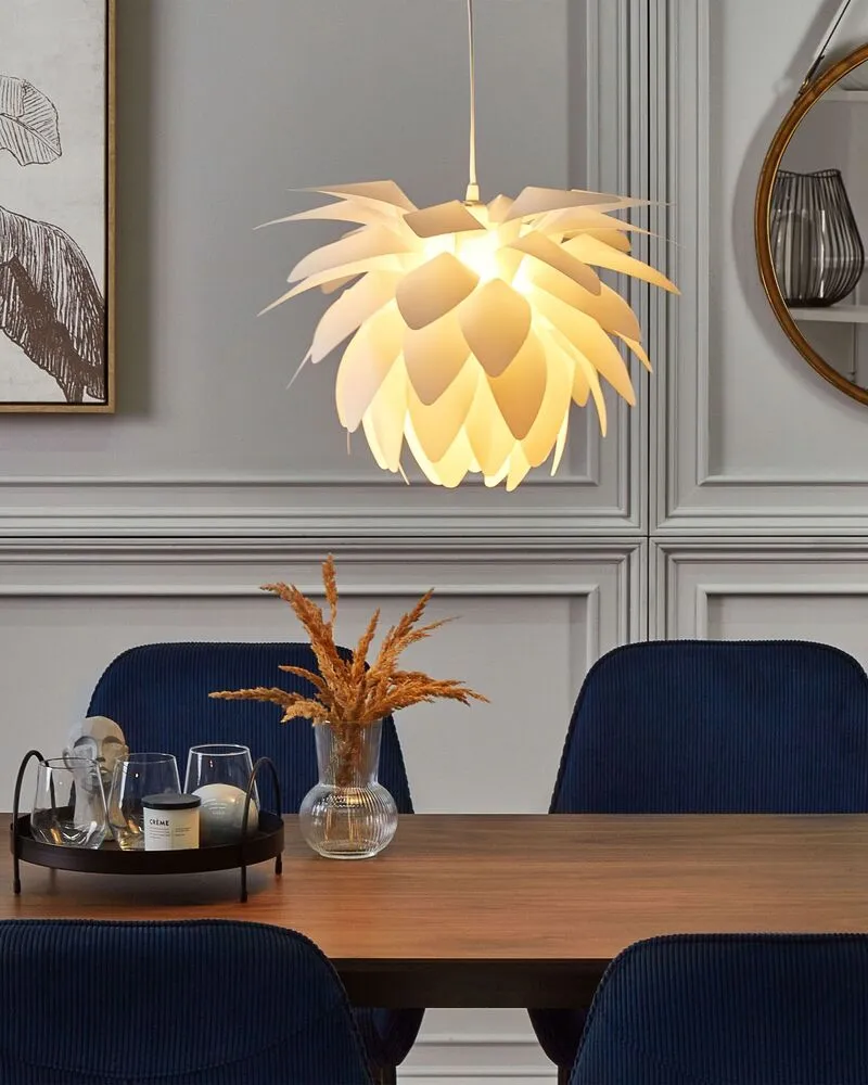 Lampe suspension blanc MUSONE avec diffuseur opale