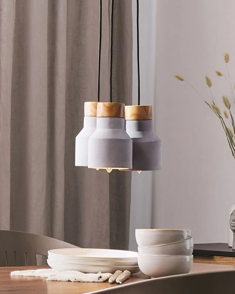 Lampe suspension en béton BAHT Sans outil d'installation