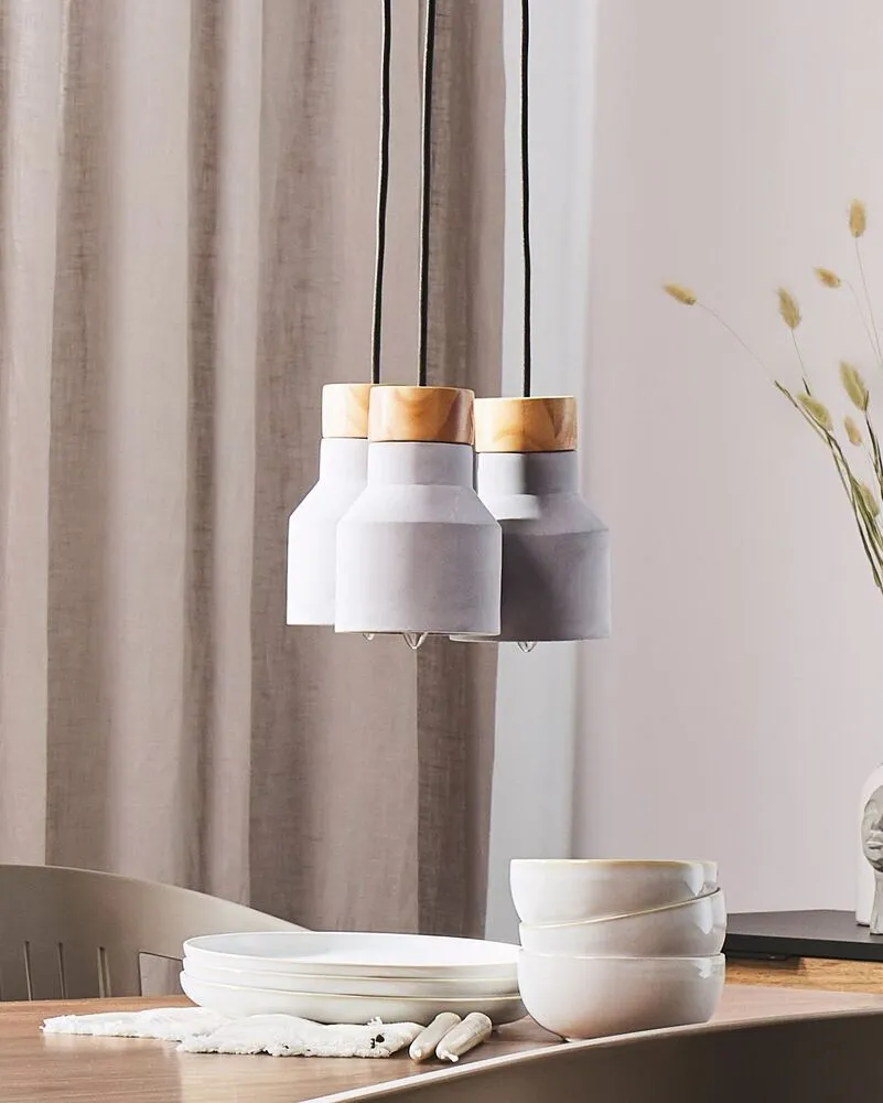Lampe suspension en béton BAHT Sans outil d'installation