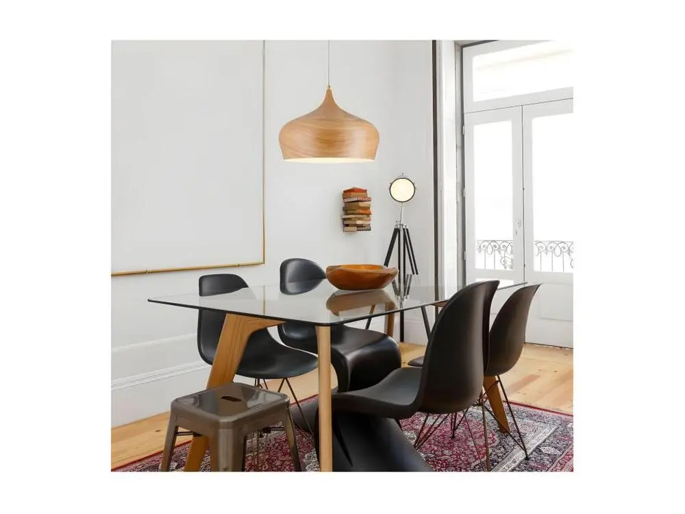 Lampe Suspension Design "Decatur" 130cm Naturel