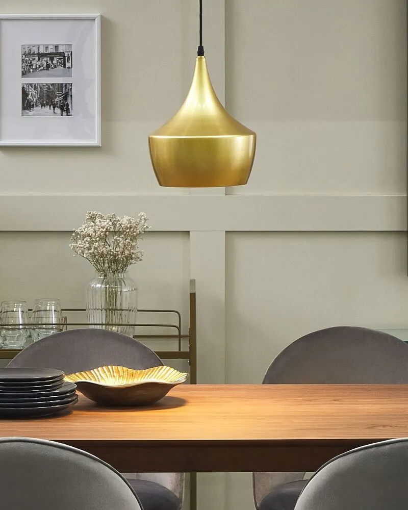 Lampe suspension doré FRASER - Installation Facile