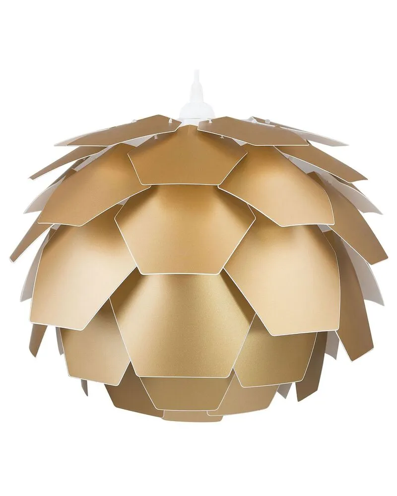 Lampe suspension dorée SEGRE portatif (Carré 30x30cm)