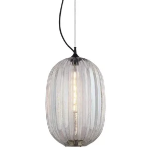 Lampe Suspension Lumineca Clair Tuline Ø35x50 cm Transparente Sans outil d'installation