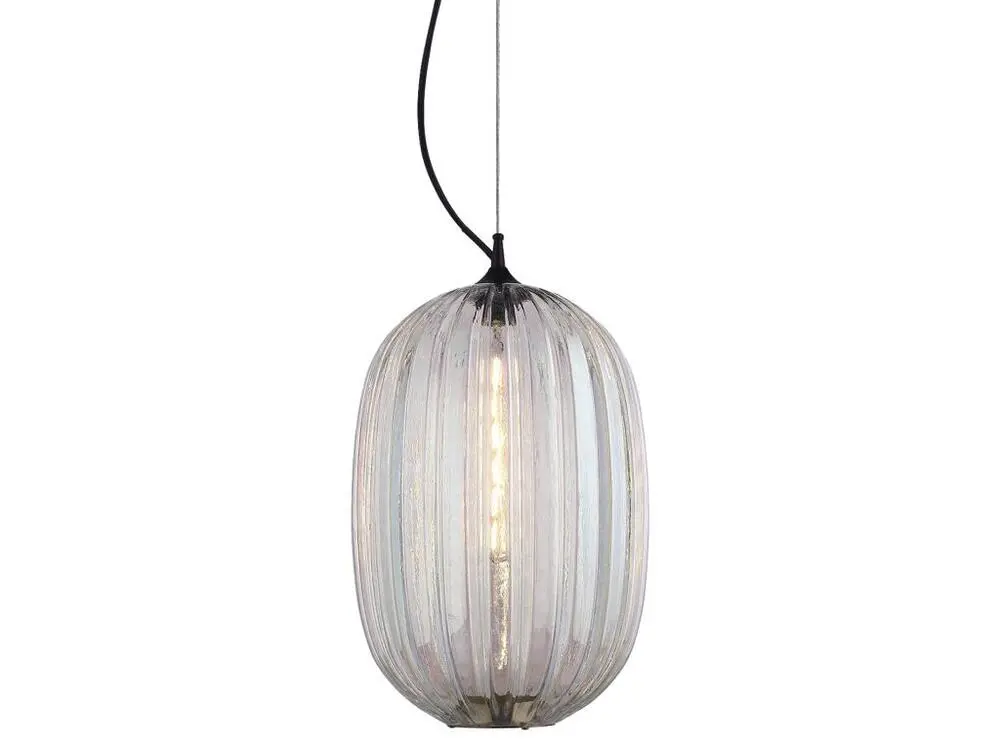 Lampe Suspension Lumineca Clair Tuline Ø35x50 cm Transparente Sans outil d'installation