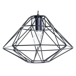 Lampe suspension en métal noir GUAM | 4000K | lumière neutre