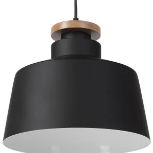 Lampe suspension noire et blanche DANUBE pour entrée et couloir