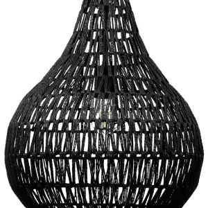Lampe suspension noire MOLOPO avec LED intégrée non remplaçable