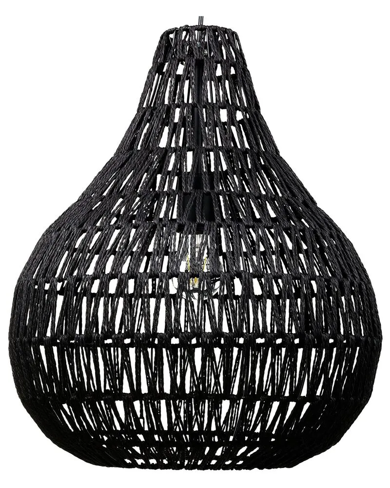 Lampe suspension noire MOLOPO avec LED intégrée non remplaçable