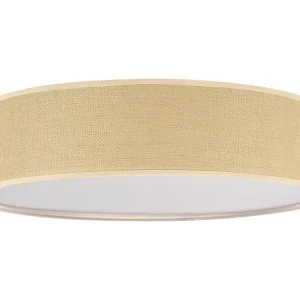 Lampe suspension en papier teinte naturelle MAGNO avec fixation réglable