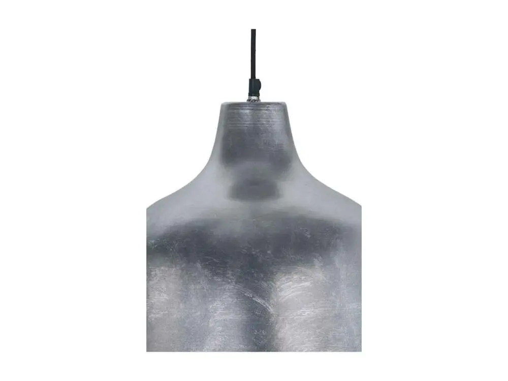 Lampe Suspension Rétro "Sawyer" 43cm Argent
