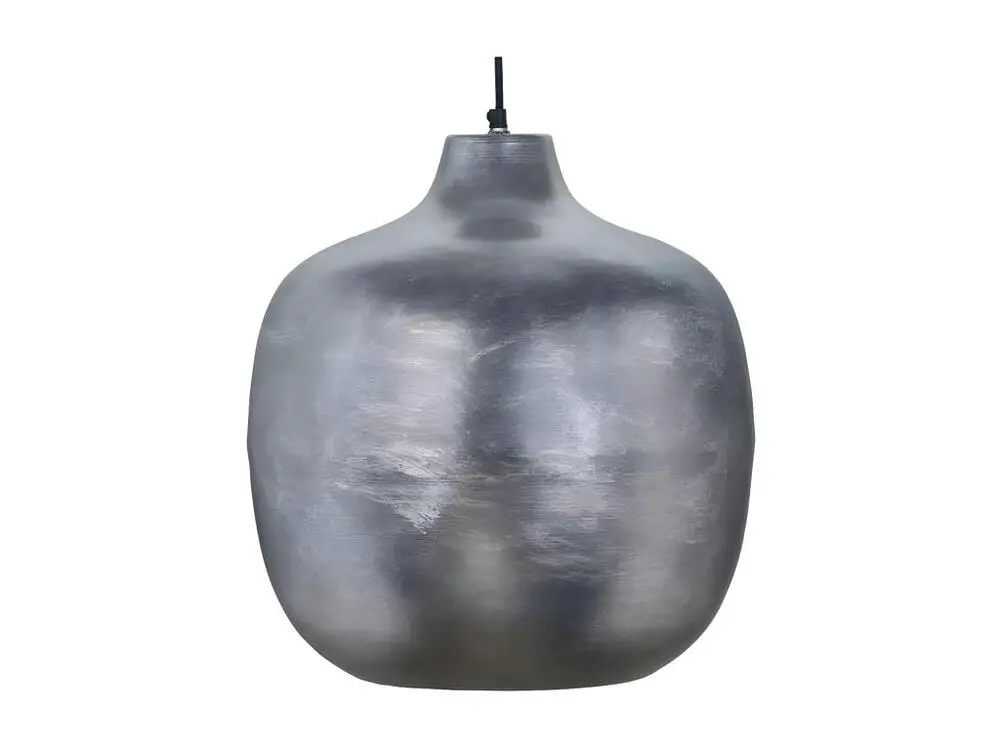 Lampe Suspension Rétro "Sawyer" 43cm Argent
