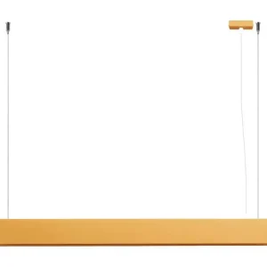 Lampes suspendues novateur en acier - 1 sources lumineuses - L.100 x H.120 cm - doré