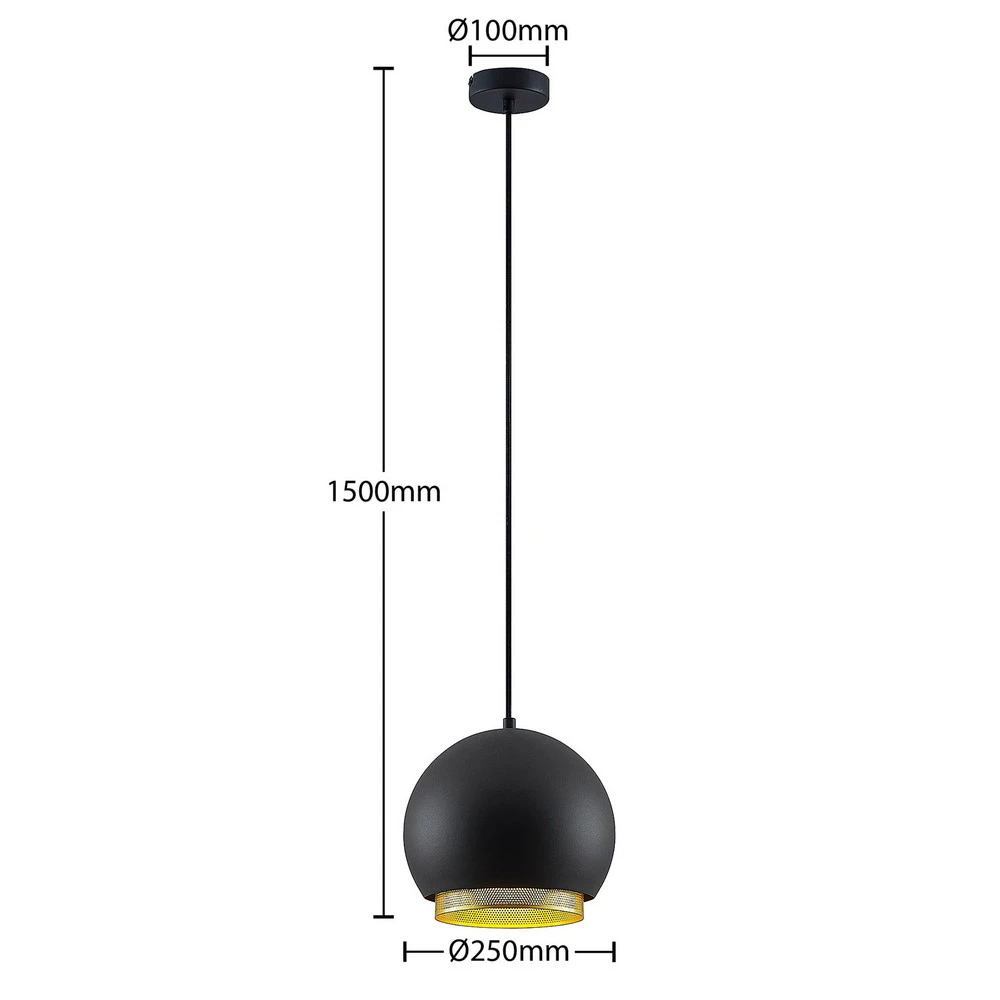 Lucande Sivanel suspension, à une lampe, 25 cm Sans outil d'installation