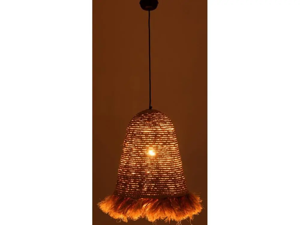 Luminaire de plafond design contemporain Lampe Suspension Design "Ozie" 50cm Naturel