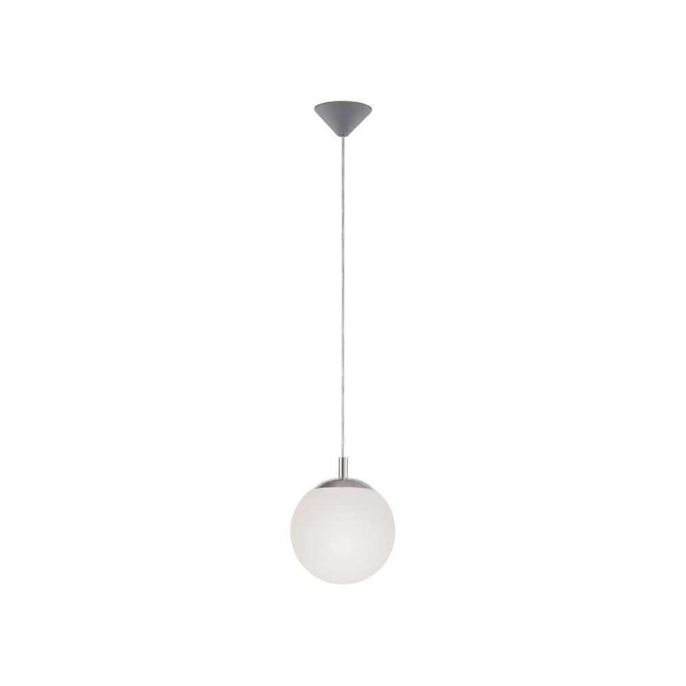Luminaire de plafond design contemporain Paul Neuhaus Bolo suspension, abat-jour en verre, Ø 20cm