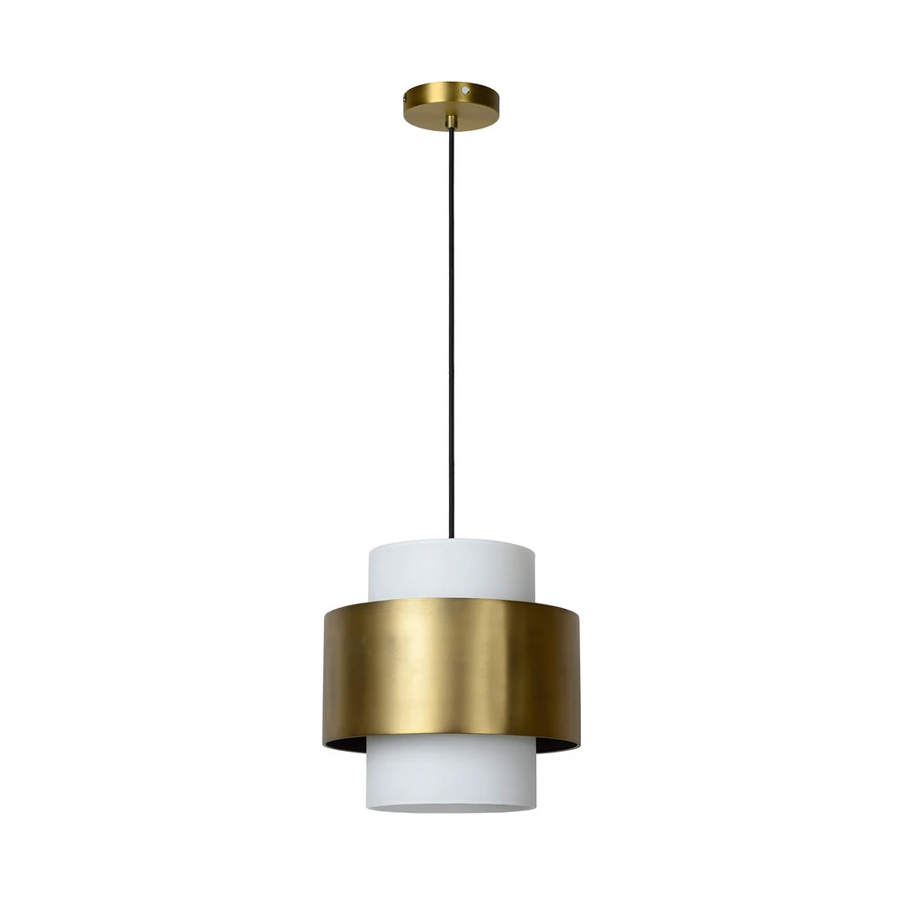 Luminaire de plafond design contemporain Suspension Firmin en verre, Ø 30 cm