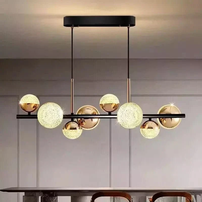 Luminaire de plafond design contemporain Suspension Ilôt Cuisine Boule Design | Éclat Tendance