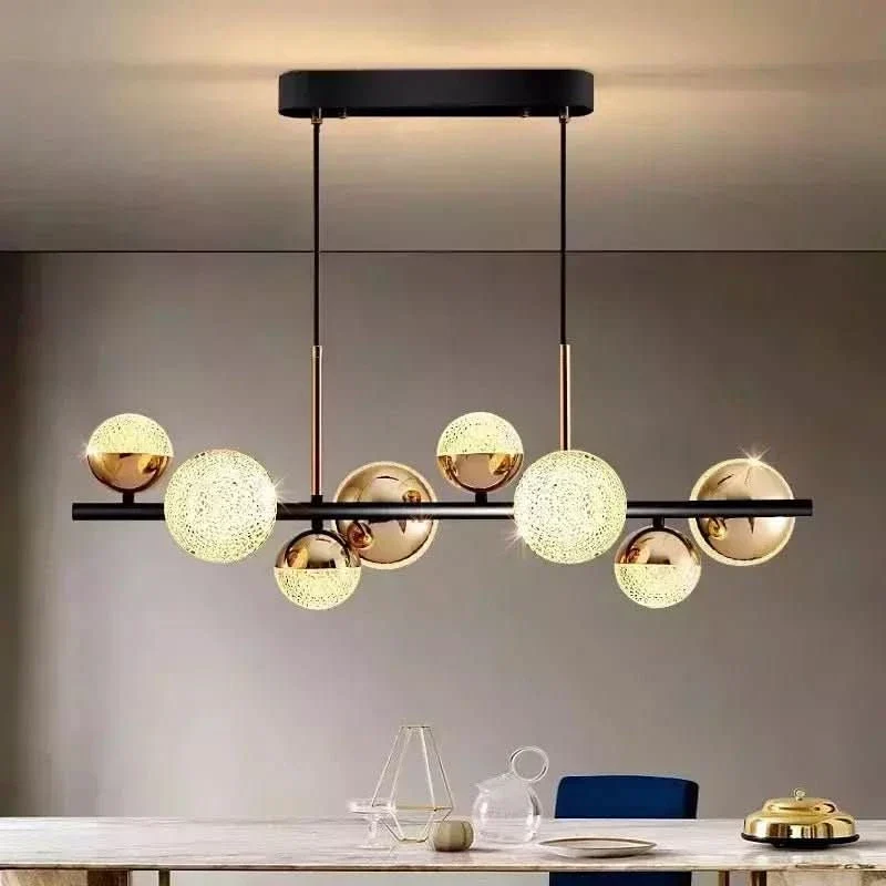 Luminaire de plafond design contemporain Suspension Ilôt Cuisine Boule Design | Éclat Tendance