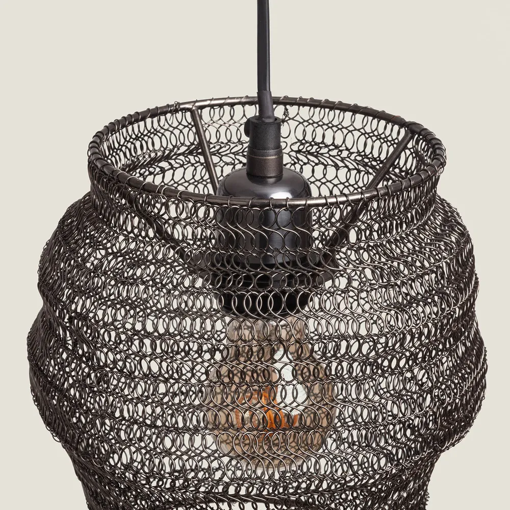 Luminaire de plafond design contemporain Suspension Kimolos en métal avec éclairage LED