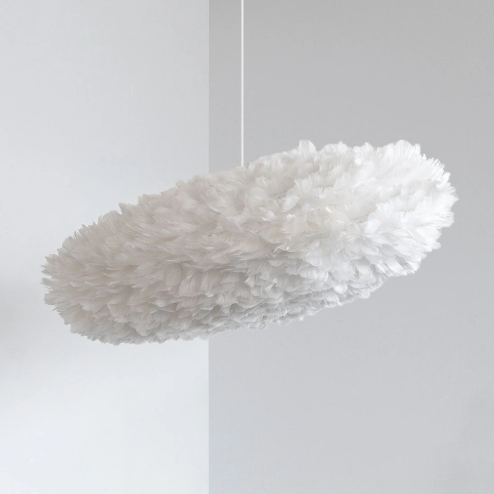 Luminaire de plafond design contemporain UMAGE Eos Esther Medium Suspension, blanc/blanc