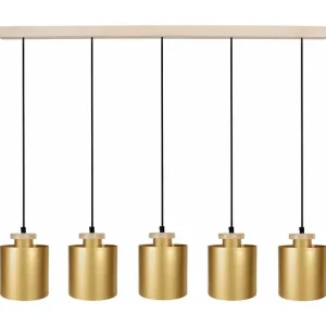Luminaire de plafond design contemporain UZIBUZE - Lustre bar métal or
