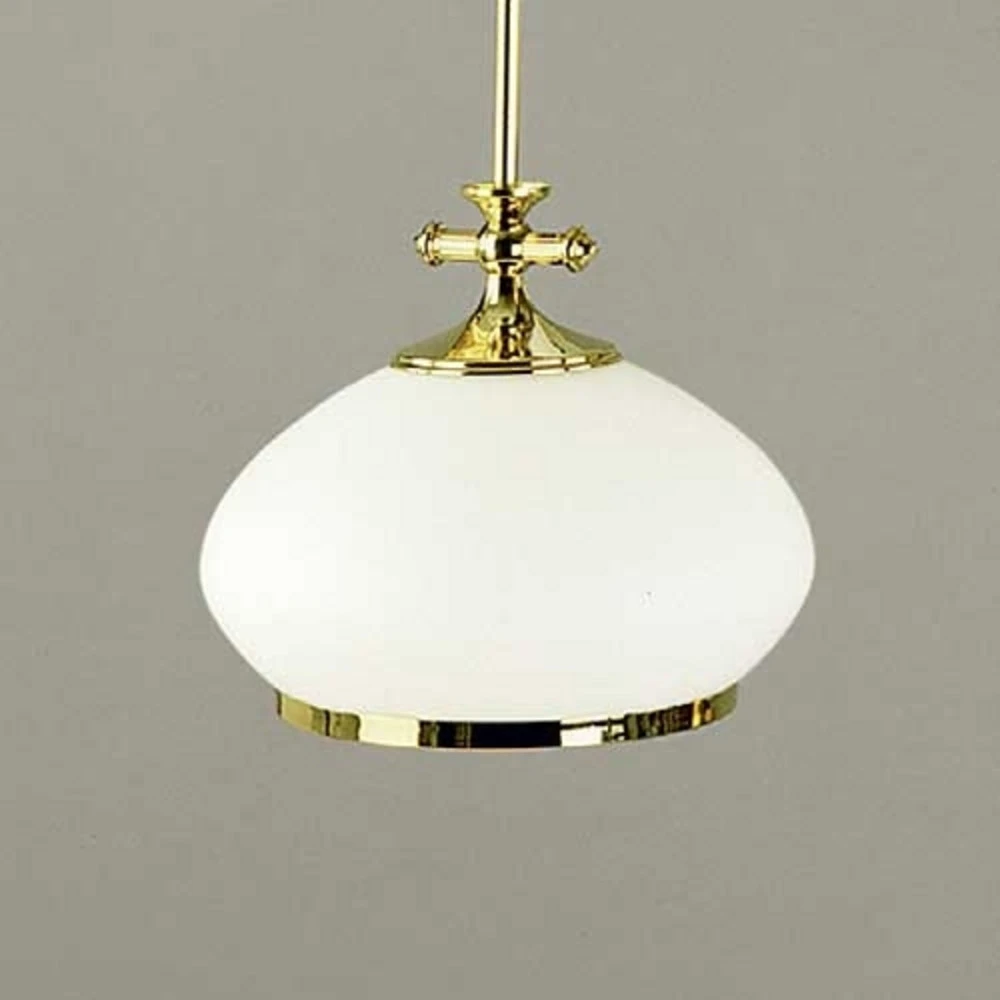 Luminaire de plafond à diffusion uniforme EMPIRA - petite suspension en verre opale, Ø 24 cm
