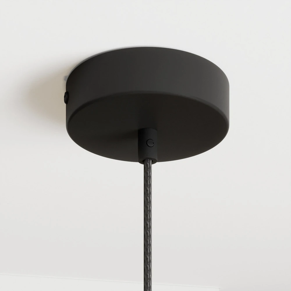 Luminaire de plafond à diffusion uniforme Envostar Talia suspension, chêne/blanc, 1 lampe