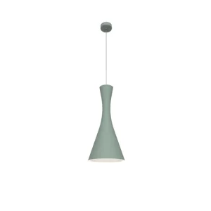 Luminaire de plafond à diffusion uniforme JAQUELINE Suspension, 1x E27, max 42W, métal, iceberg green/blanc, D.20cm