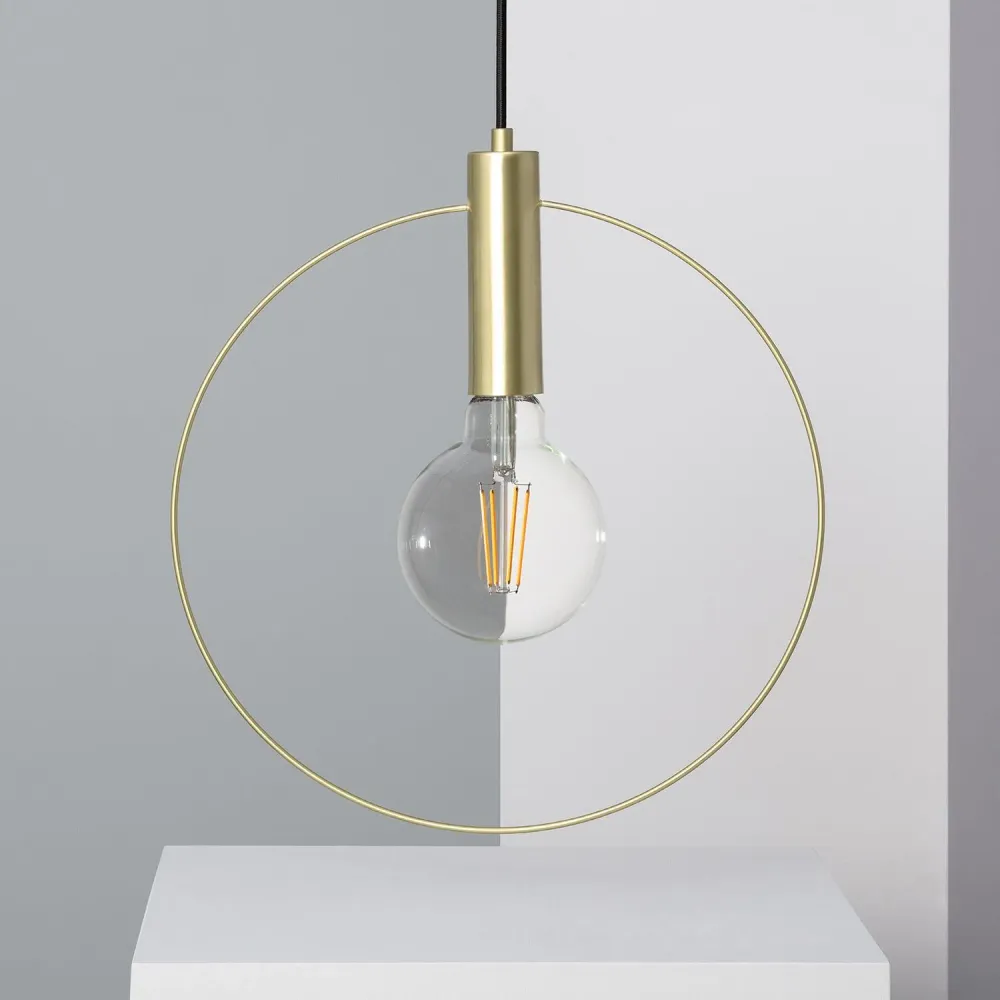 Luminaire de plafond à diffusion uniforme Lampe suspendue en métal avec éclairage LED intégré Otos