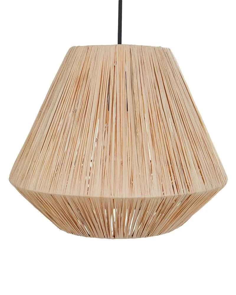 Luminaire de plafond à diffusion uniforme Lampe suspendue en paille naturel DAMIT