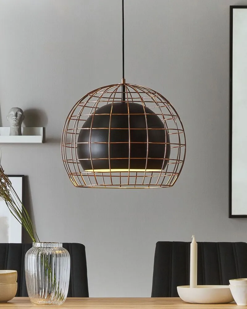 Luminaire de plafond à diffusion uniforme Lampe suspension noir LIRI