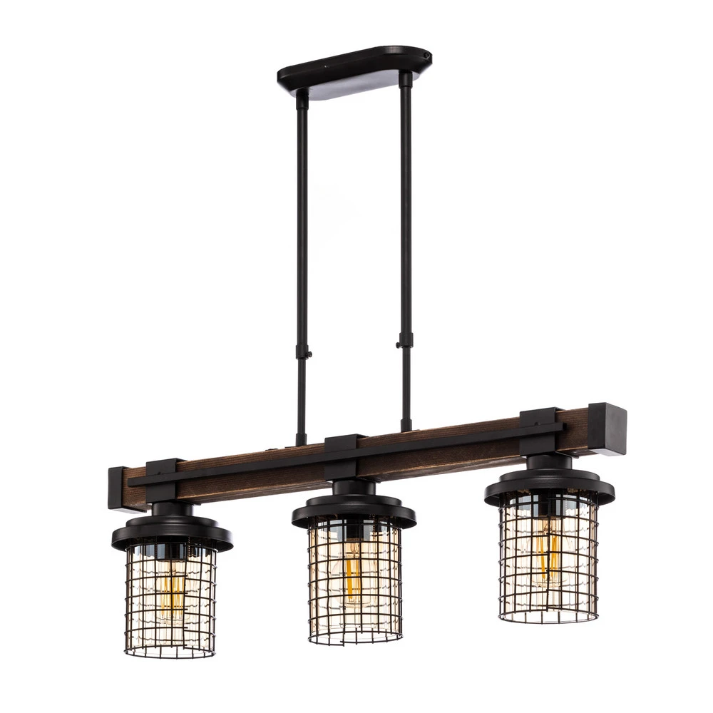 Luminaire de plafond à diffusion uniforme Suspension AV-4216-3EY, 3 lampes, hauteur réglable