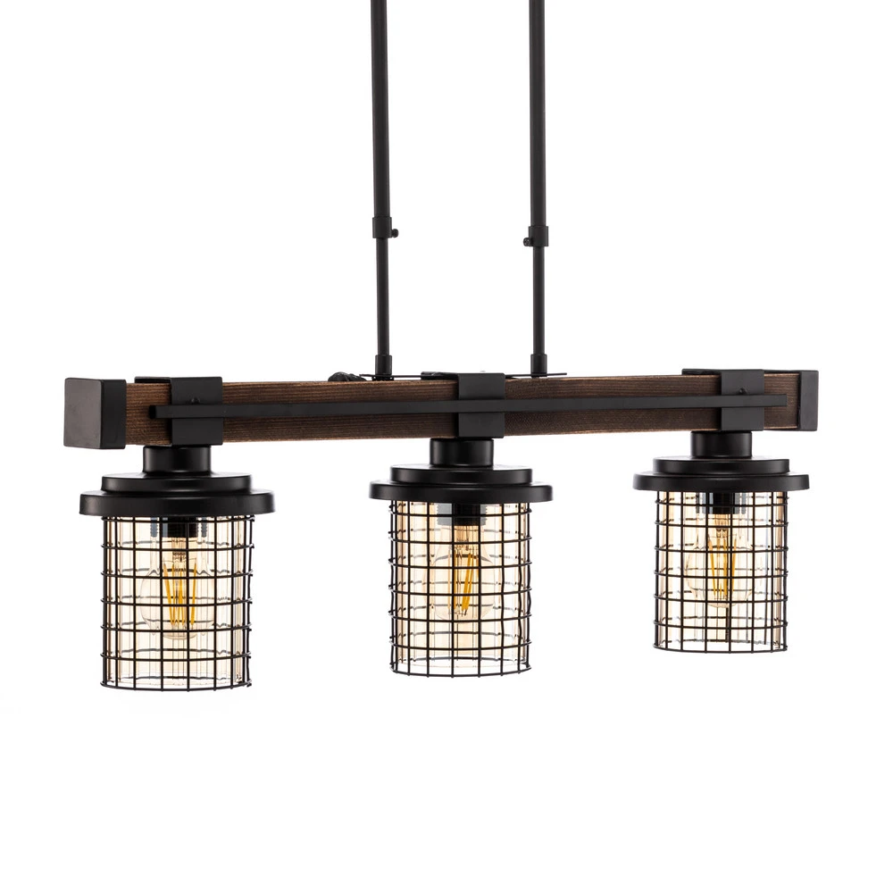 Luminaire de plafond à diffusion uniforme Suspension AV-4216-3EY, 3 lampes, hauteur réglable